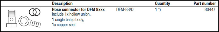 DFM 8ECO Accessories