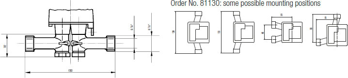 Aquametro Contoil Mounting Kit for VZO 8