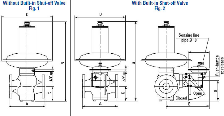 Shutoff Valve Drawings