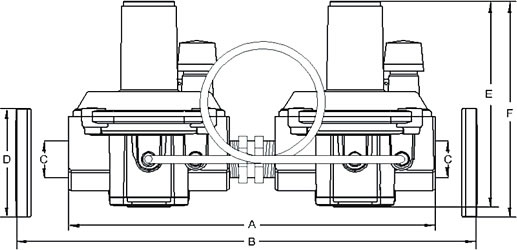 Governor Over-Pressure Device (OPD) Model Dimensional Drawing