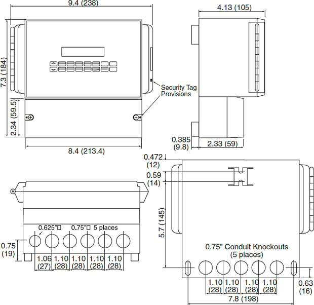 Wall-mounting Dimensions